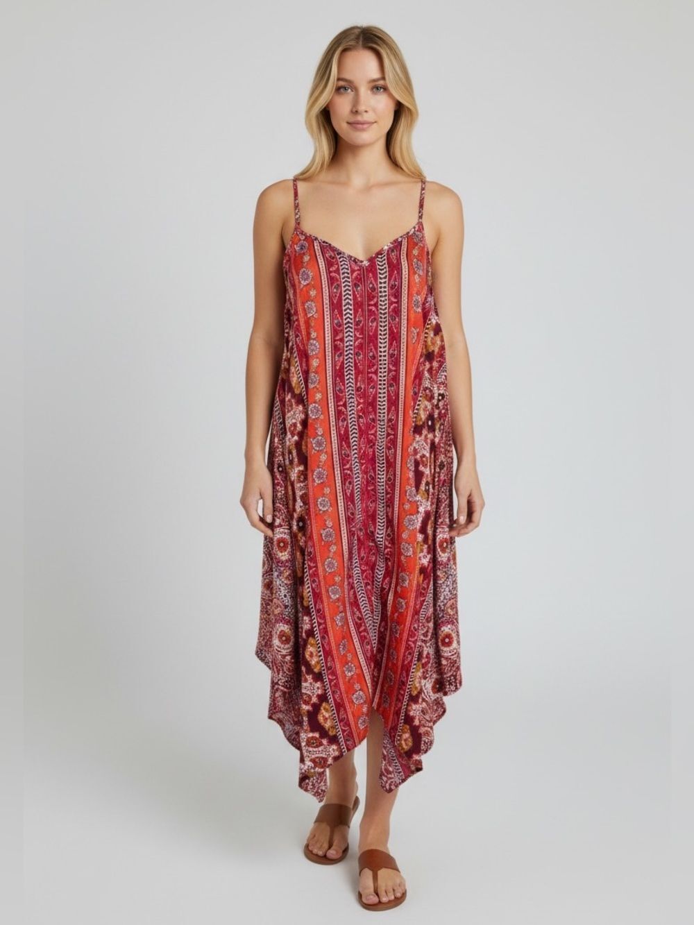 MLLE Gabrielle Red Handkerchief Dress